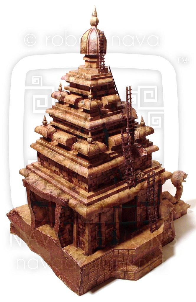 Храм Запретного Ока (Диснейленд) paper model