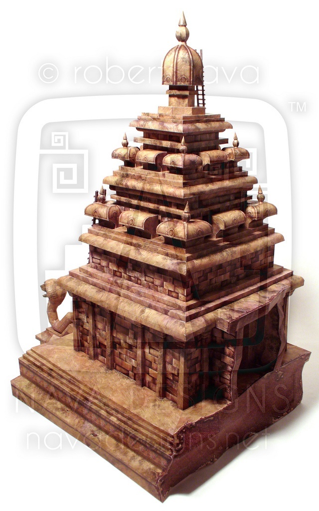 Храм Запретного Ока (Диснейленд) paper model