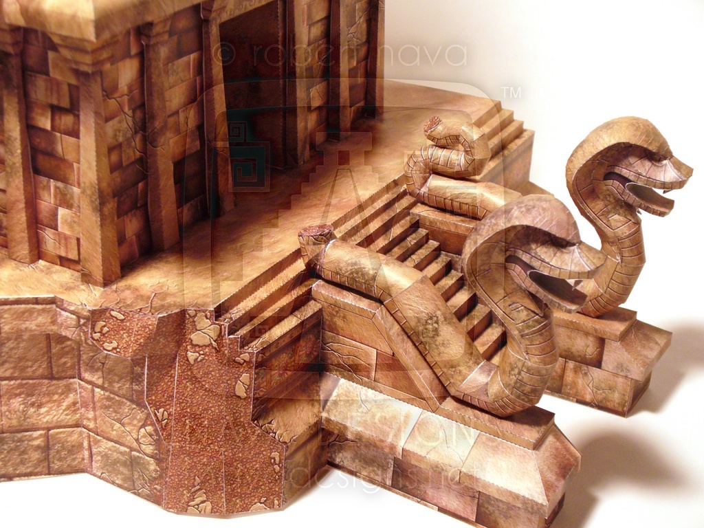 Храм Запретного Ока (Диснейленд) paper model