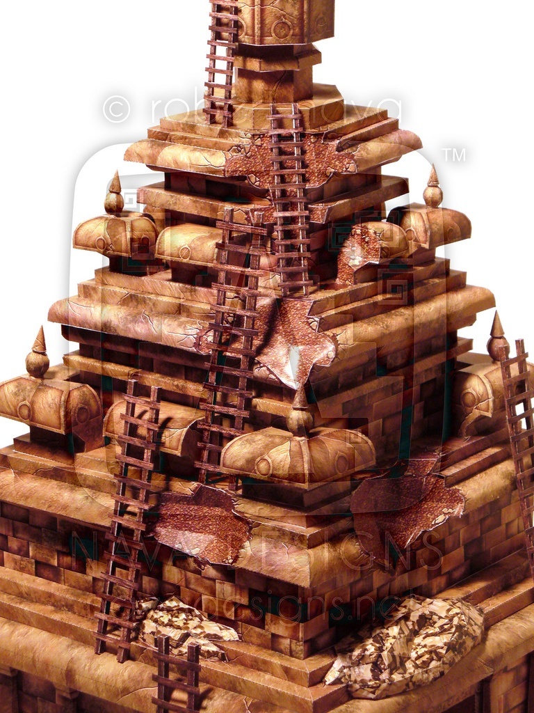 Храм Запретного Ока (Диснейленд) paper model