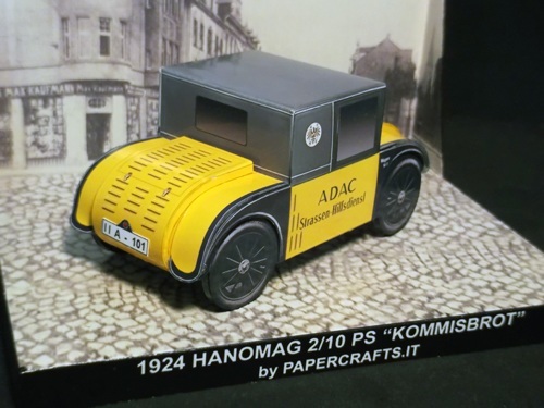 Автомобиль Hanomag 2/10 PS Kommissbrot paper model