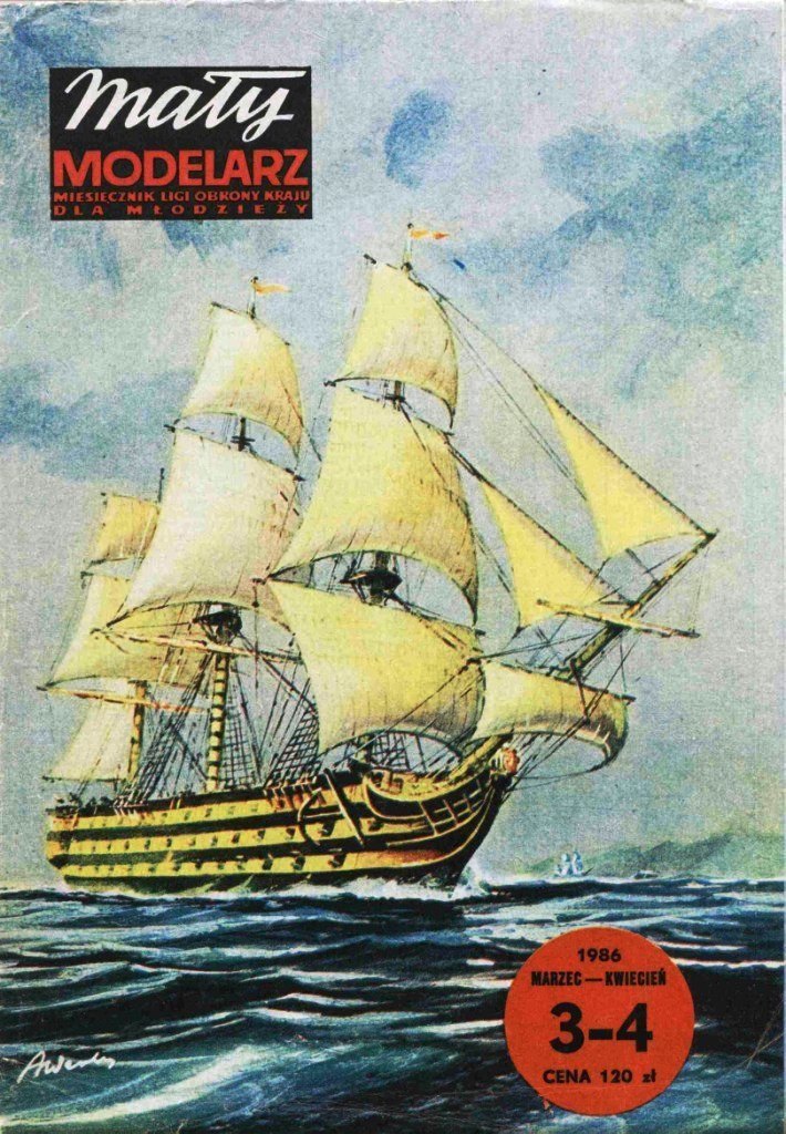 Maly Modelarz - 3-4/1986 - Линейный корабль HMS Victory