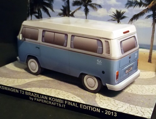Автомобиль Volkswagen Transporter T2 Brazilian Kombi paper model