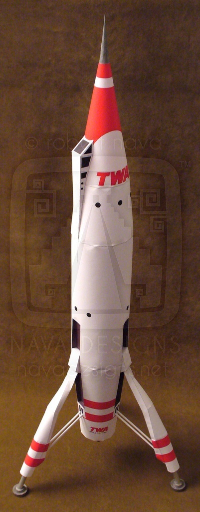 Ракета на Луну (Диснейленд) paper model