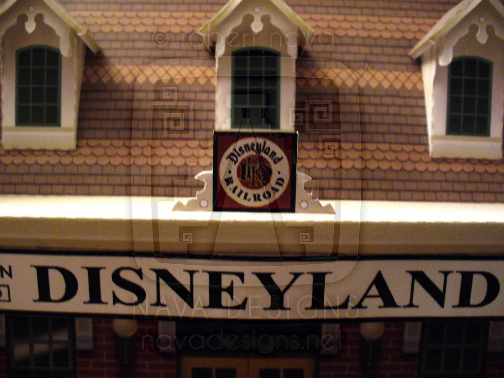 Вокзал Main Street Station (Диснейленд) paper model