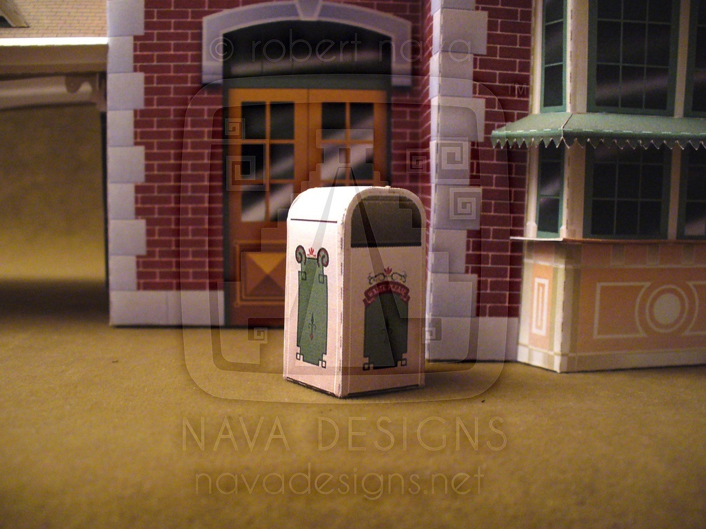 Вокзал Main Street Station (Диснейленд) paper model