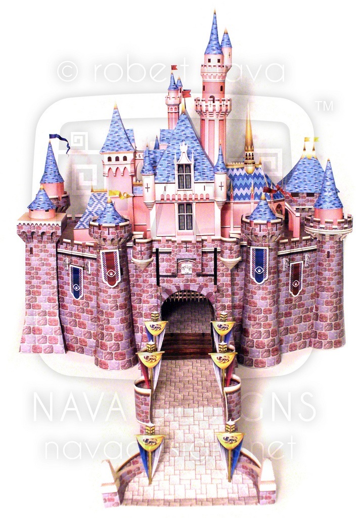 Замок Спящей красавицы (Диснейленд) paper model