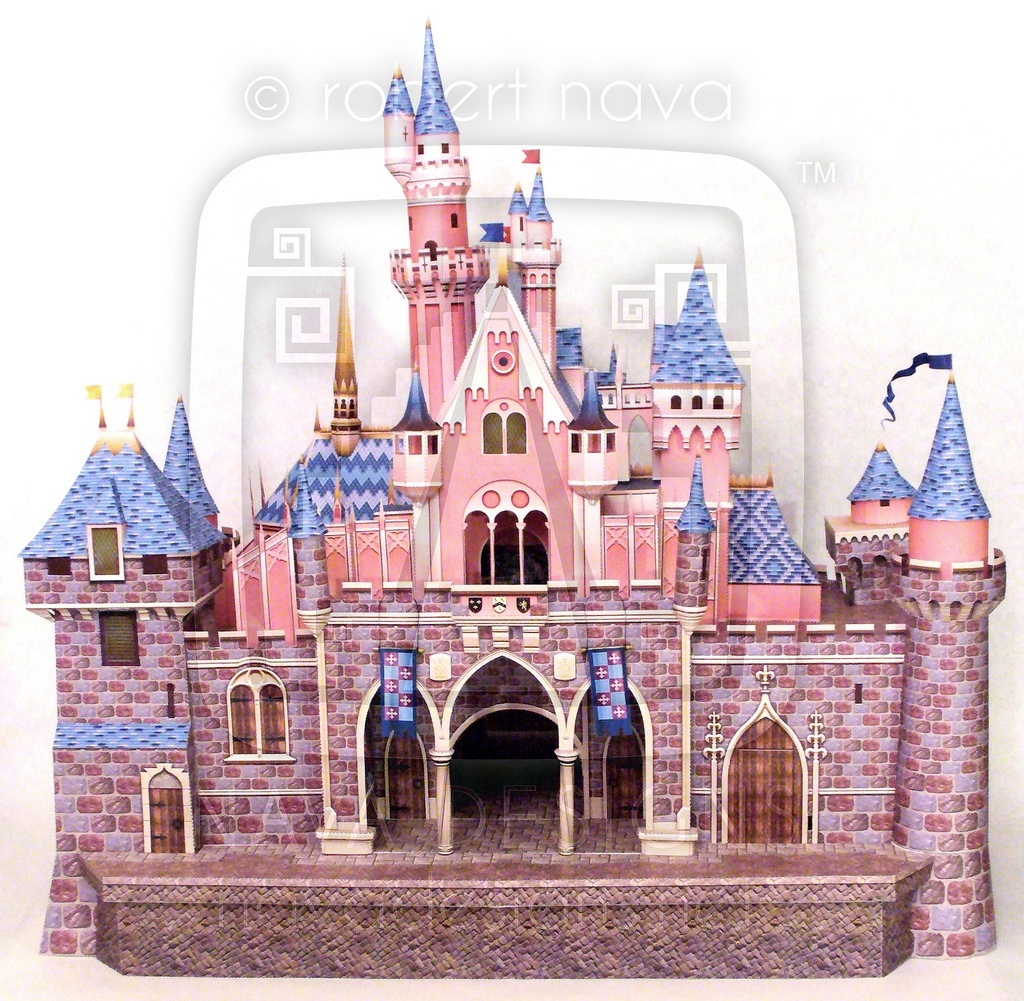 Замок Спящей красавицы (Диснейленд) paper model