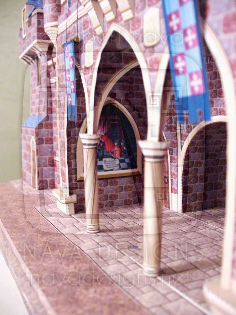 Замок Спящей красавицы (Диснейленд) paper model