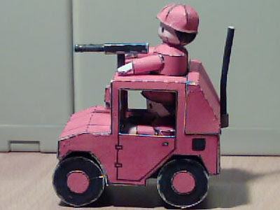 Разведчик Orange Star Recon (Advance Wars) paper model