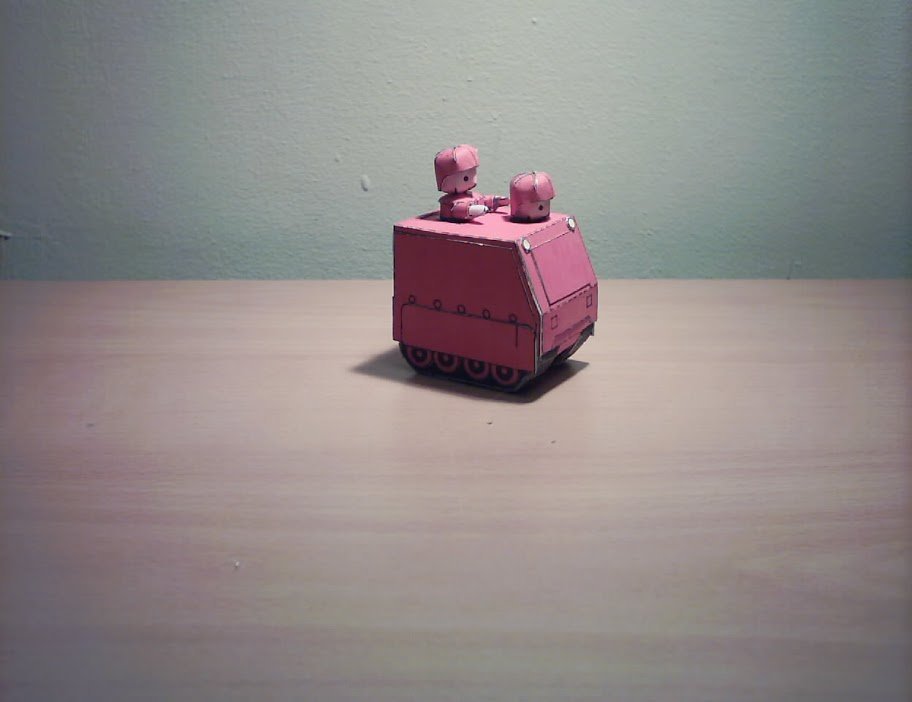 Бронетранспортер Orange Star APC (Advance Wars) paper model
