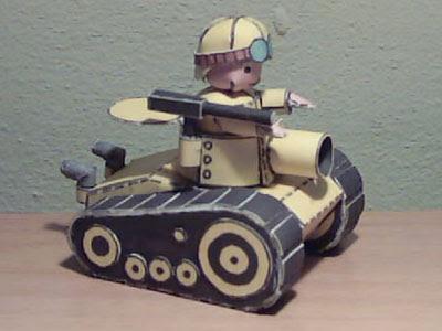 Танк Yellow Comet Tank (Advance Wars) paper model