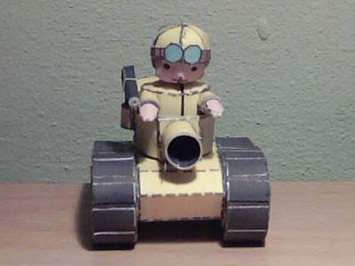 Танк Yellow Comet Tank (Advance Wars) paper model