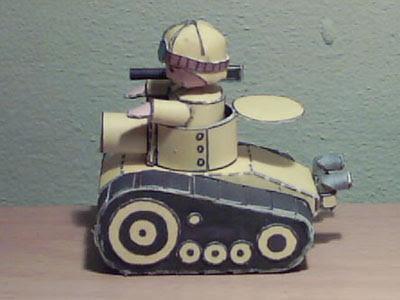 Танк Yellow Comet Tank (Advance Wars) paper model