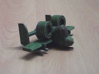 Истребитель Green Earth Fighter (Advance Wars) paper model