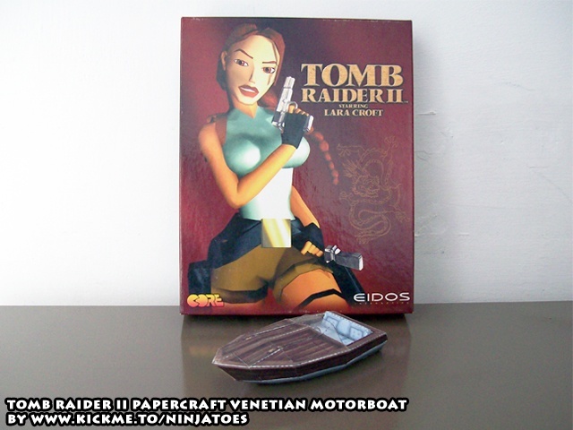 Моторная лодка (Tomb Raider II) paper model