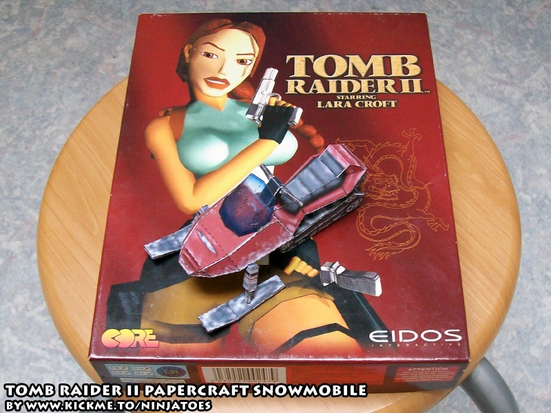 Снегоход (Tomb Raider II) paper model