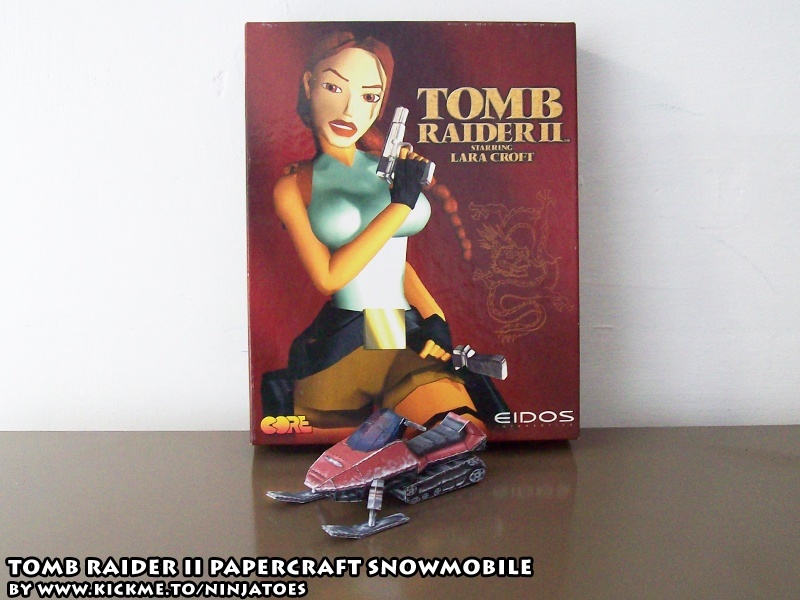 Снегоход (Tomb Raider II) paper model