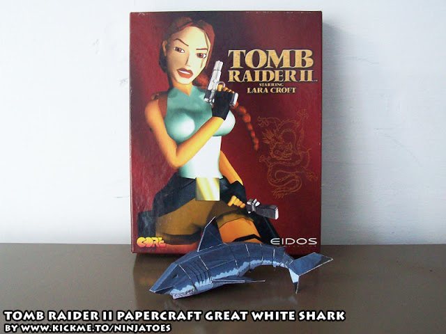 Большая белая акула (Tomb Raider II) paper model