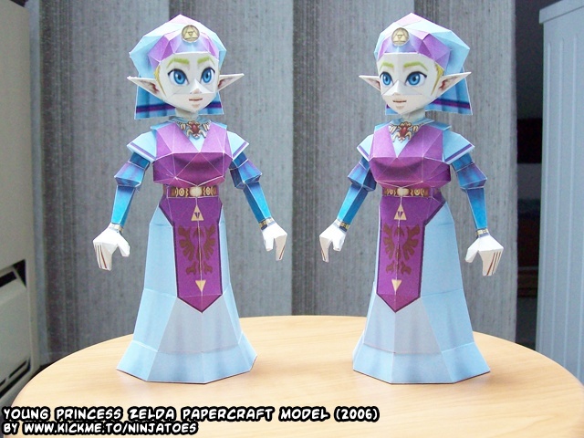 Принцесса Зельда (The Legend of Zelda) paper model