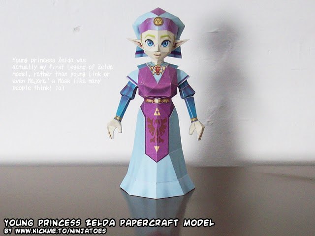 Принцесса Зельда (The Legend of Zelda) paper model