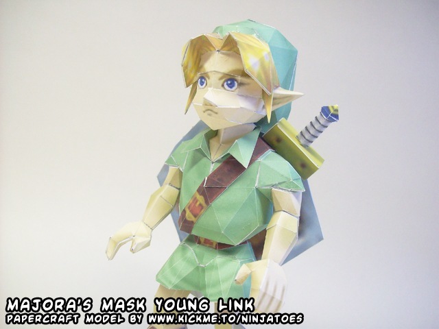 Линк (The Legend of Zelda) paper model