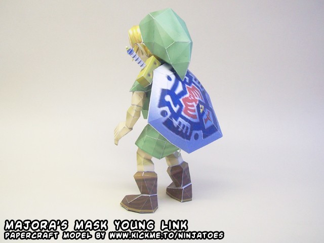 Линк (The Legend of Zelda) paper model