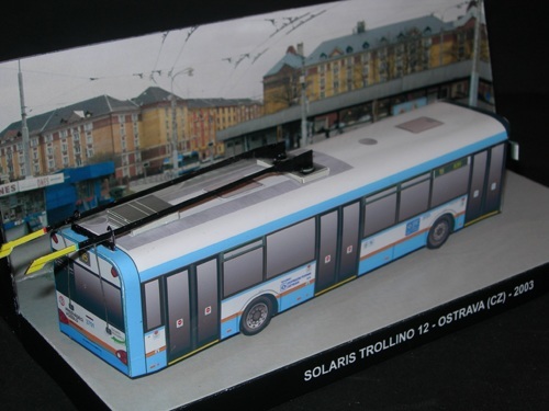 Троллейбус Solaris Trollino 12 paper model