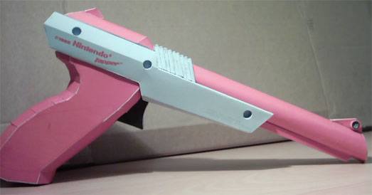 Световой пистолет NES Zapper paper model