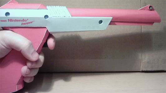 Световой пистолет NES Zapper paper model