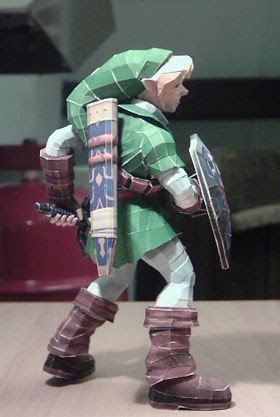 Линк (Super Smash Bros.) paper model
