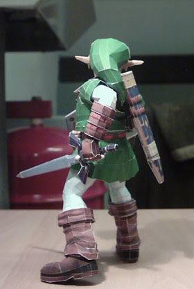 Линк (Super Smash Bros.) paper model