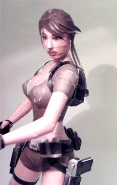 Лара Крофт (Tomb Raider) paper model