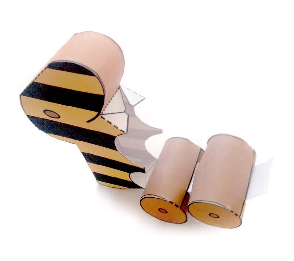 Игрушка Тигровая утка paper model