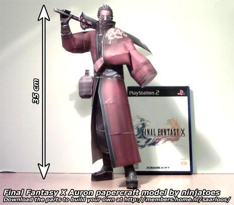 Аурон (Final Fantasy) paper model
