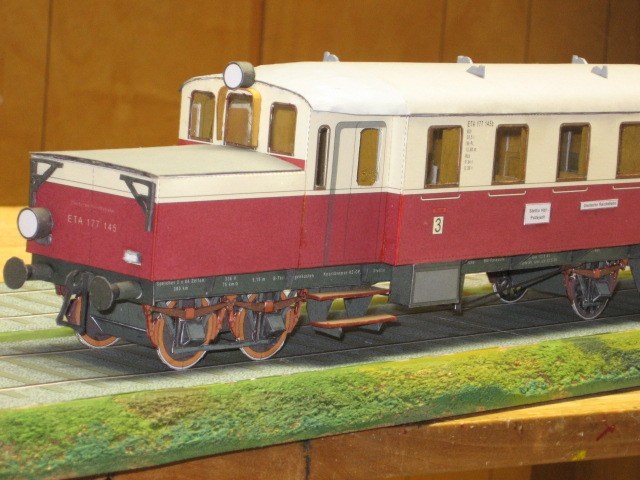 Аккумуляторный вагон Wittfeld Akkutriebwagen AT3 paper model