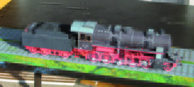 Паровоз Prussian G 12 paper model