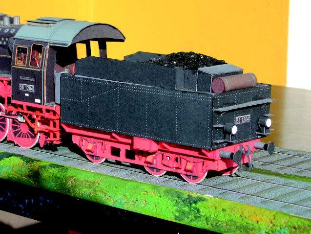 Паровоз Prussian G 12 paper model