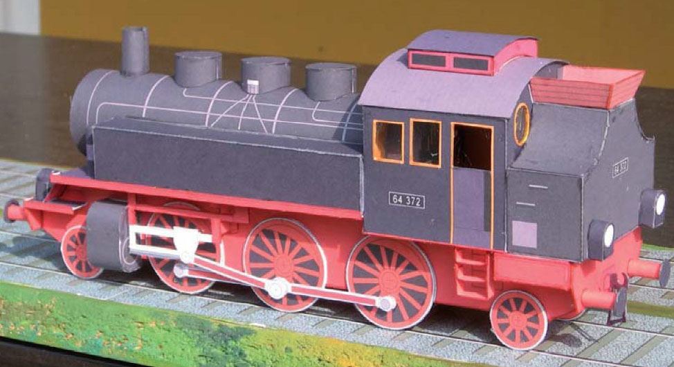 Паровоз DRG Class 64 paper model