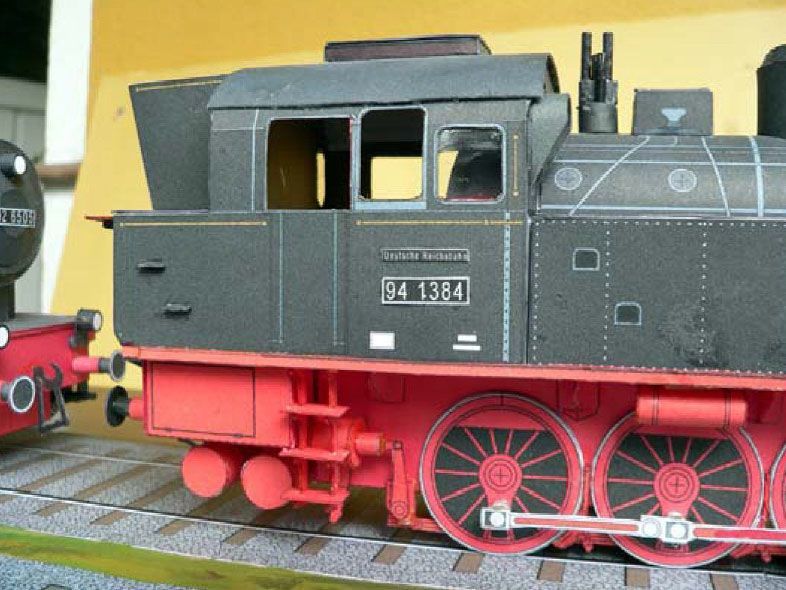 Паровоз Prussian T 16.1 paper model