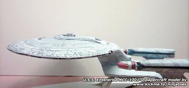 Звездолет USS Enterprise NCC-1701-D (Звездный путь) paper model