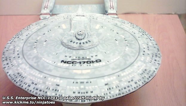 Звездолет USS Enterprise NCC-1701-D (Звездный путь) paper model