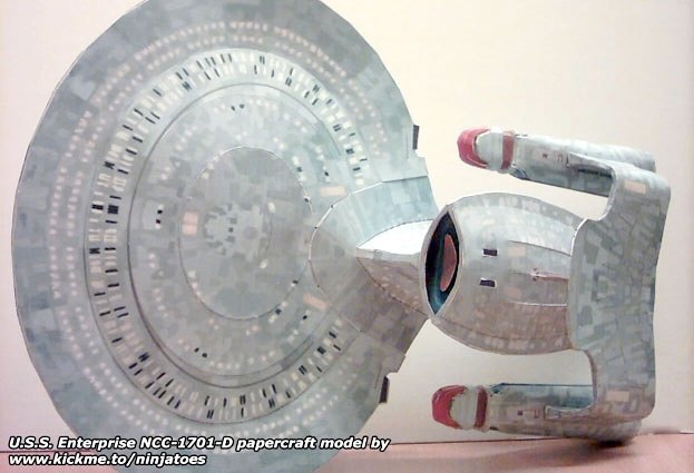 Звездолет USS Enterprise NCC-1701-D (Звездный путь) paper model
