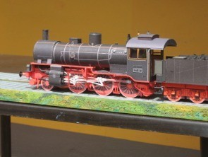 Паровоз Prussian P 6 paper model