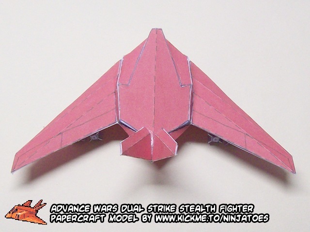 Стелс-истребитель Orange Star Stealth Fighter (Advance Wars) paper model