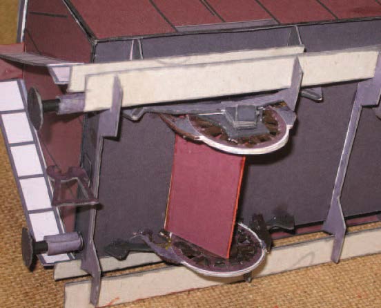 Почтово-багажный вагон Pw Posti pr paper model