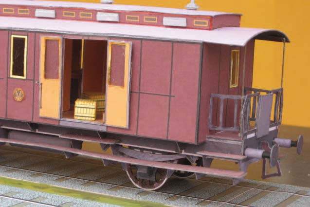 Почтово-багажный вагон Pw Posti pr paper model