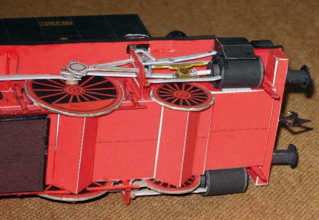 Паровоз Prussian T 4 paper model