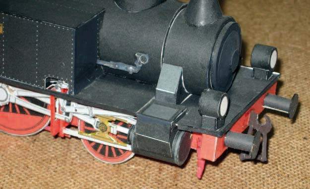 Паровоз Prussian T 4 paper model