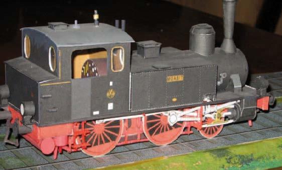 Паровоз Prussian T 4 paper model